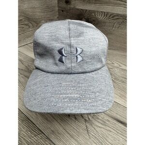 Under Armour Youth Kids Adjustable Strapback Hat Cap Gray Embroidered logo